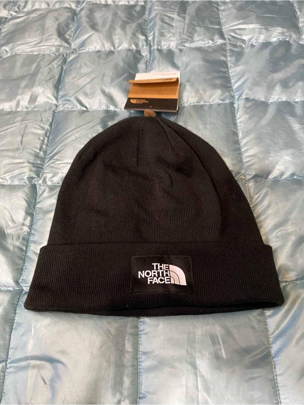 NWT Mens The North Face Men's Black Logo Beanie